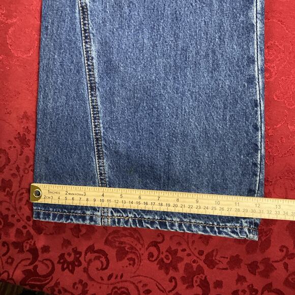 Rock & Roll Jeans Womens 30x30 Blue High Rise Palazzo Flare Wide Denim Boho NEW - Picture 15 of 16